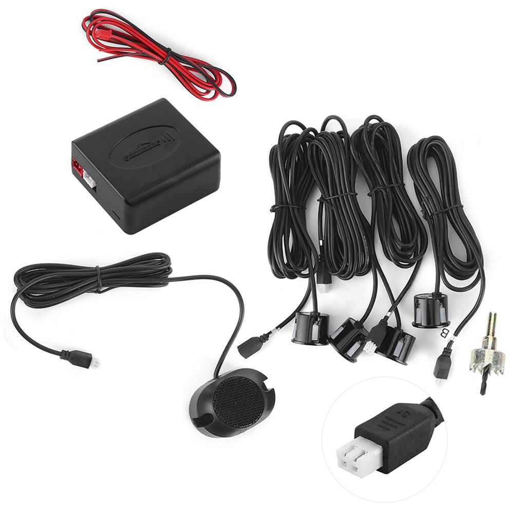 Car Parking Sensor Backup Radar Reversing Assistance Aid Kit with Audio Buzzer Alarm