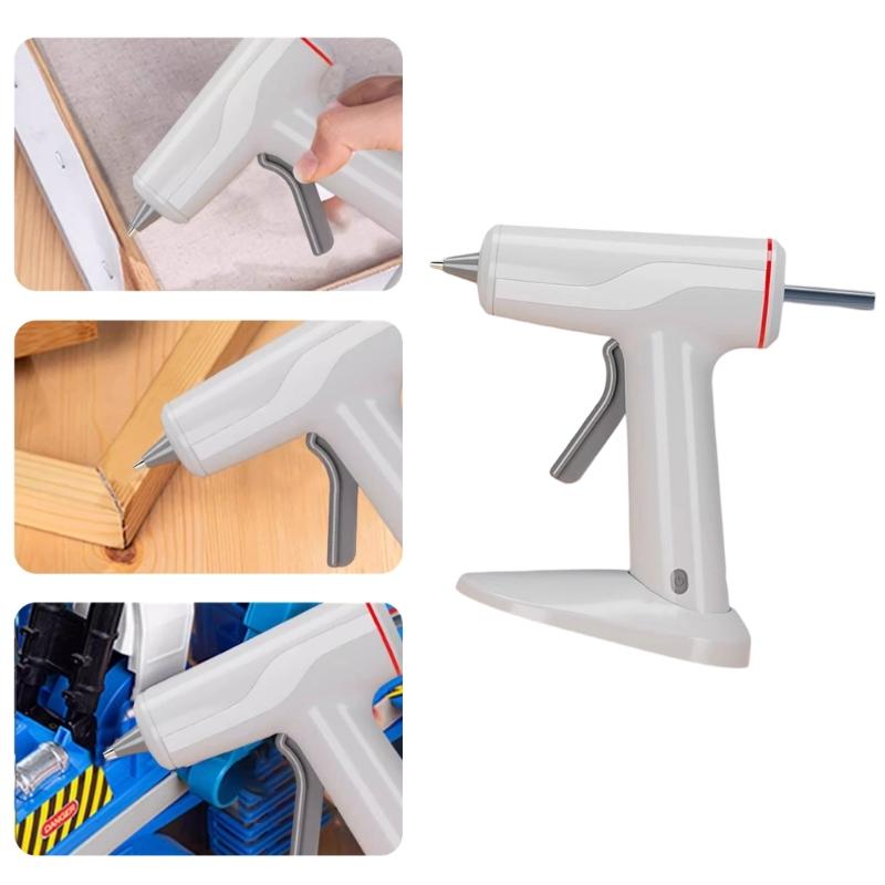 Cordless Hot Glues Guns Rechargeable 10W Fast Heating Suitable for 11mm Glues Sticks For DIY Crafts And Quick Repairs