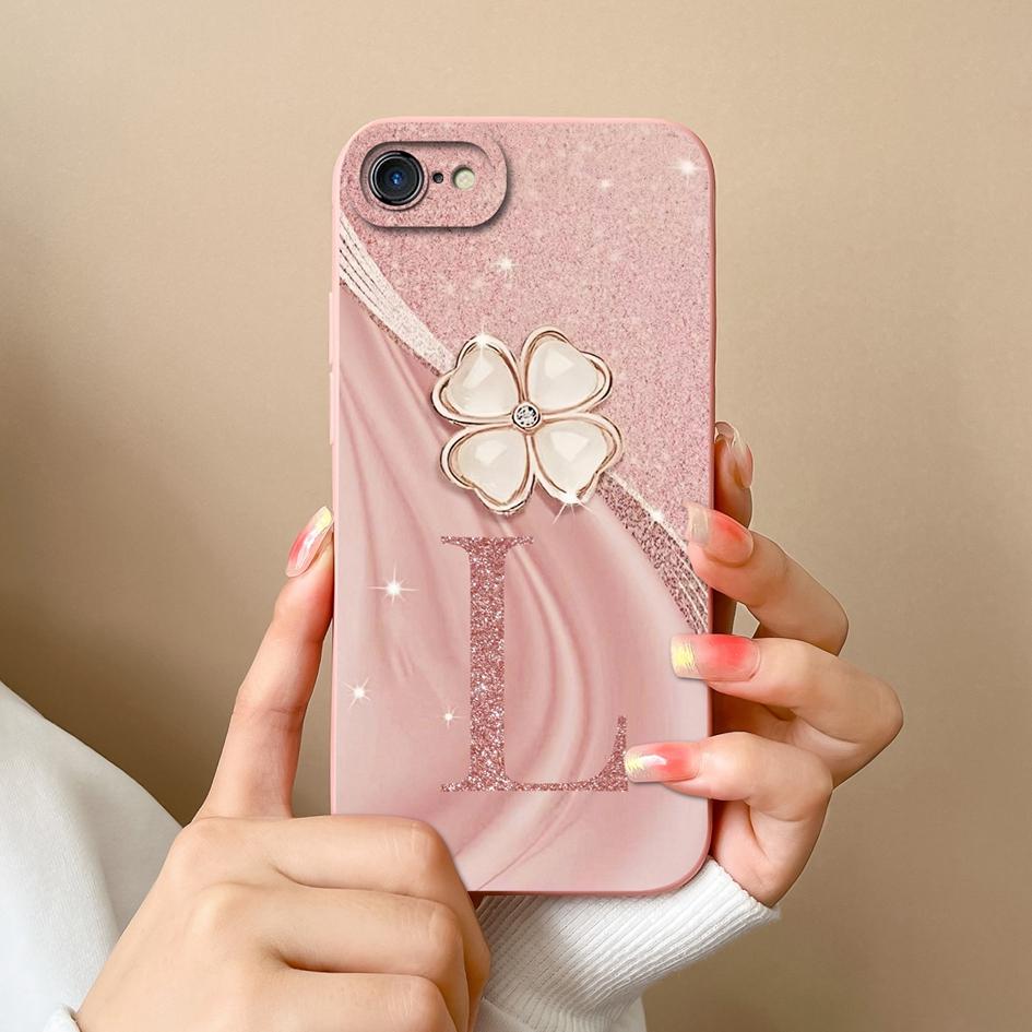 

Для Apple iPhone 7 8 6 Plus 11 12 Pro Max Mini X XR SE XS Чехлы для телефонов Модные узоры с буквами короны Жидкий силиконовый противоскользящий корпус для Apple Shell iPhone SE