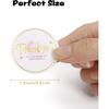 1.5" Thank You Stickers, 500pcs Round Labels for Supporting My Small Business, Elegant Blush Pink Gold Foil Sealing Stickers for Online, Retail