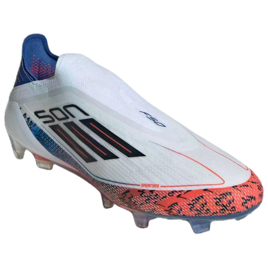 Son Heung-Min X Adidas Adizero F50 Elite Laceless FG TAEGEUK7 Unisex Sneakers White Cloud-White Core-Black JQ5071