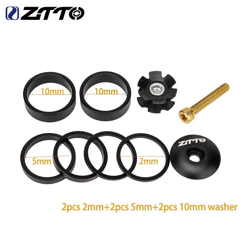 ZTTO MTB Road Bike Internal Threadless Headset SEMI-INTEGRATED CNC Headset 1 1/8"-1 1/2" Sealed Bearing Straight Tapered Fork
