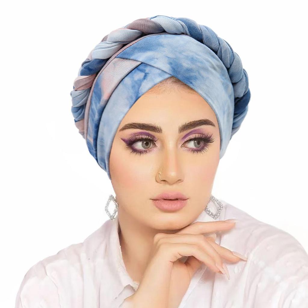 Muslimische Frauen Zopf Hijab Turban Chemo Stretch Mütze Kopftuch Islamische Haube Kopfbedeckung Mütze Abdeckung Hut