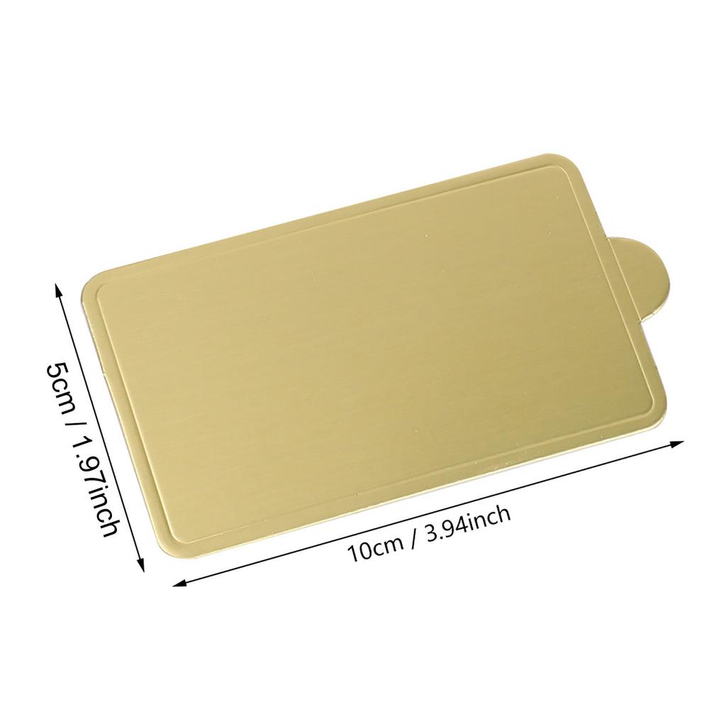 100 Stück Mousse Kuchenbretter Gold Papier Cupcake Dessert Aussteller Tablett Hochzeit Geburtstagstorte S