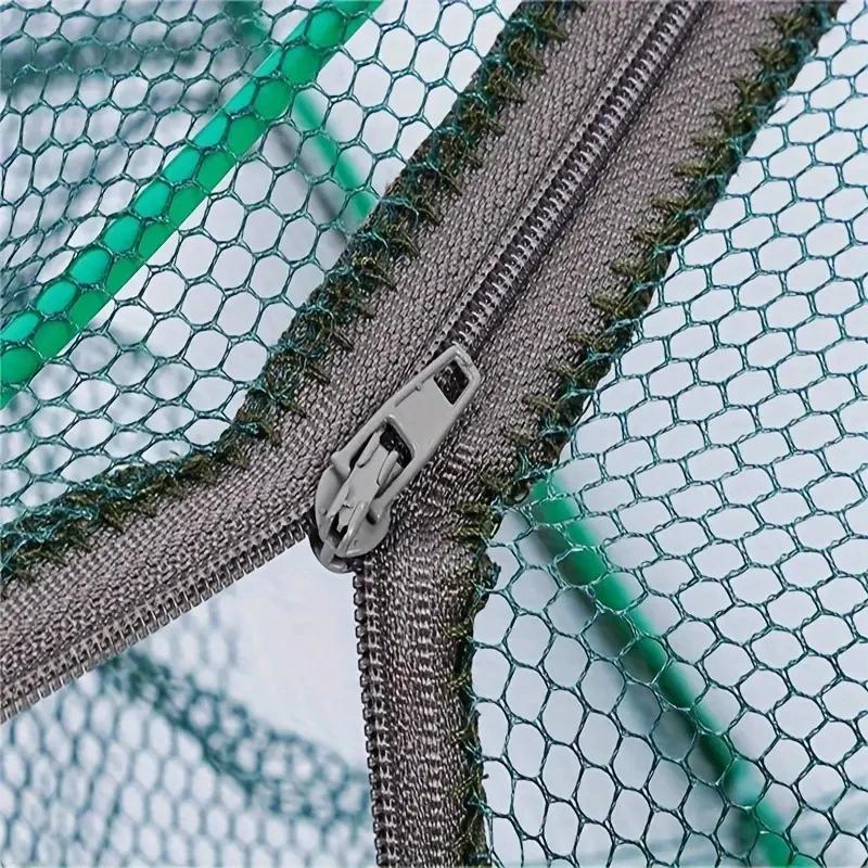 1pc Foldable Fishing Trap Net With 6 /8 Holes For Minnow, Crab, Crawdad, Shrimp, Fishing Accessories