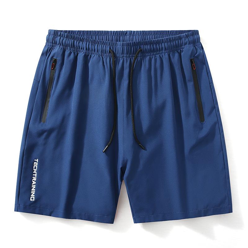 

Men s Quick-Dry European Size Sports Shorts with Printed Design & Zipper Pocket - Summer 2025 3XL червоний