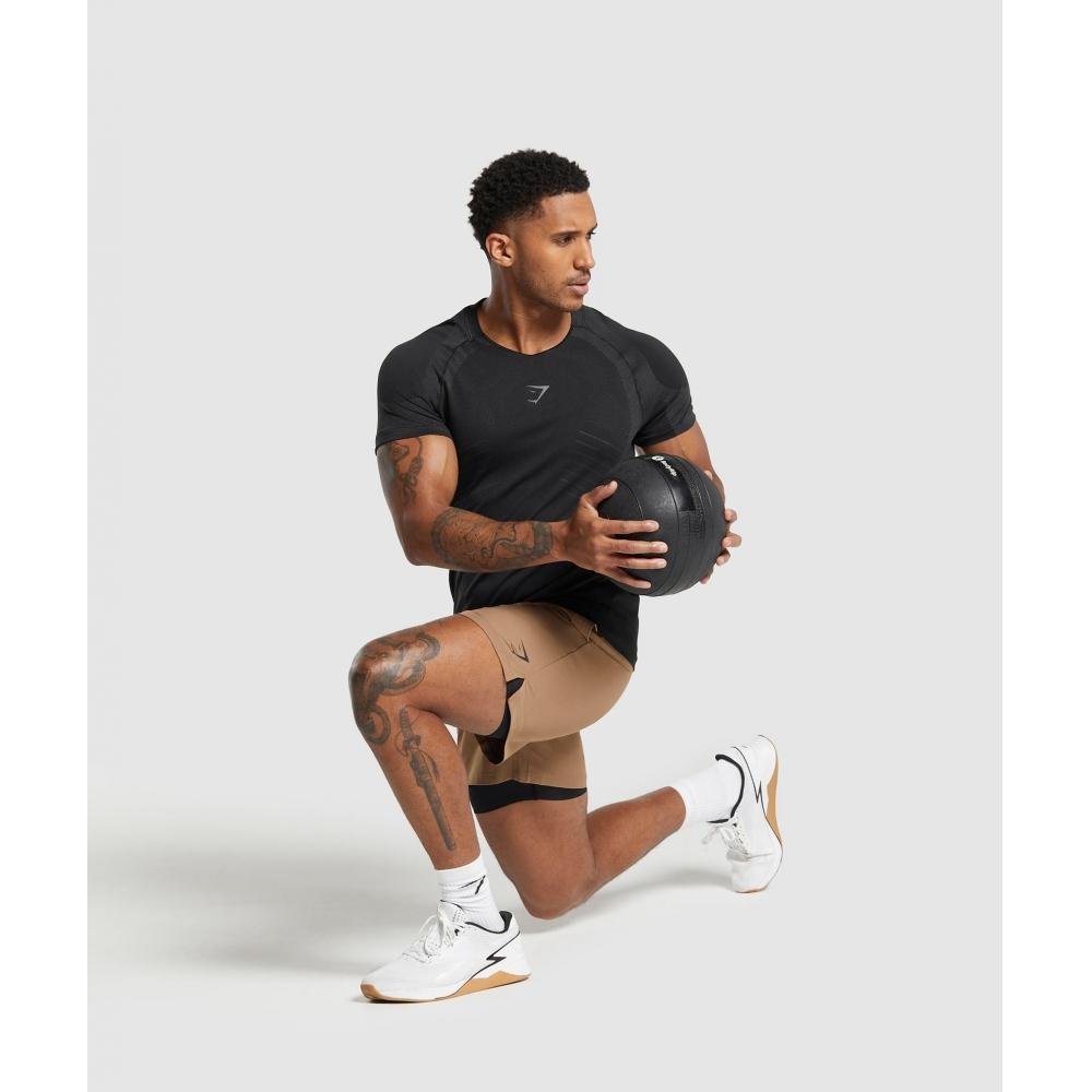 Gymshark Land To Water 6  Shorts Caramel Brown A5a6i Nbzc