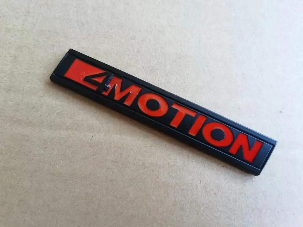 1X 3D Metal 4 MOTION 4motion Sticker Car Rear Trunk Body Emblem NFXD Decal for GOLF Polo Tiguan Jetta Car Styling