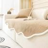 Nordic Solid Color Sofa Cover for Living Room Non-Slip Thick Plush Couch Cushion Mat Corner Sofa Cover Sofas Towel Home Decor