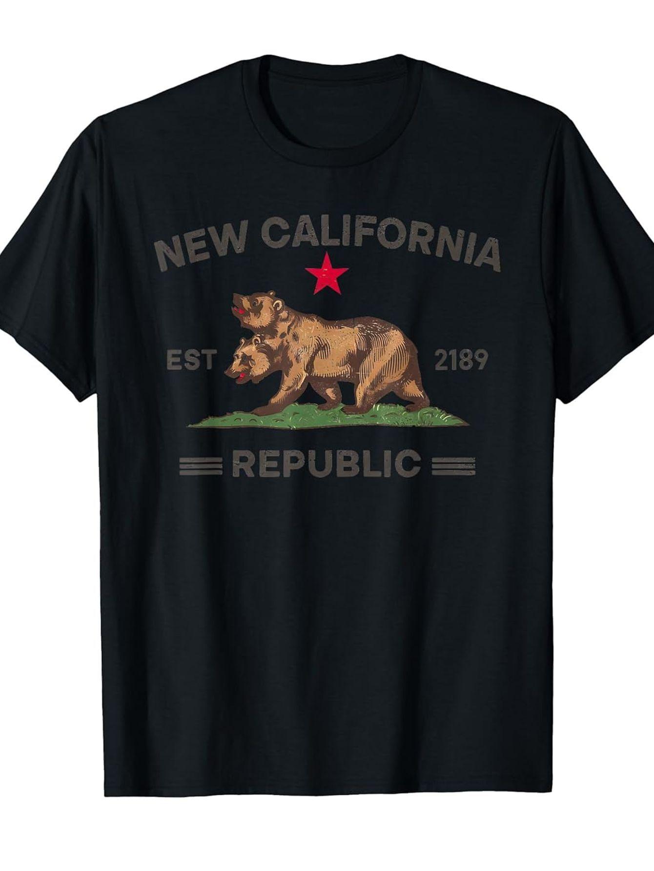Retro Graphic Tee from The New California Republic (NCR) - a Unisex Game Shirt Showcasing a Bear And The NCR Emblem S