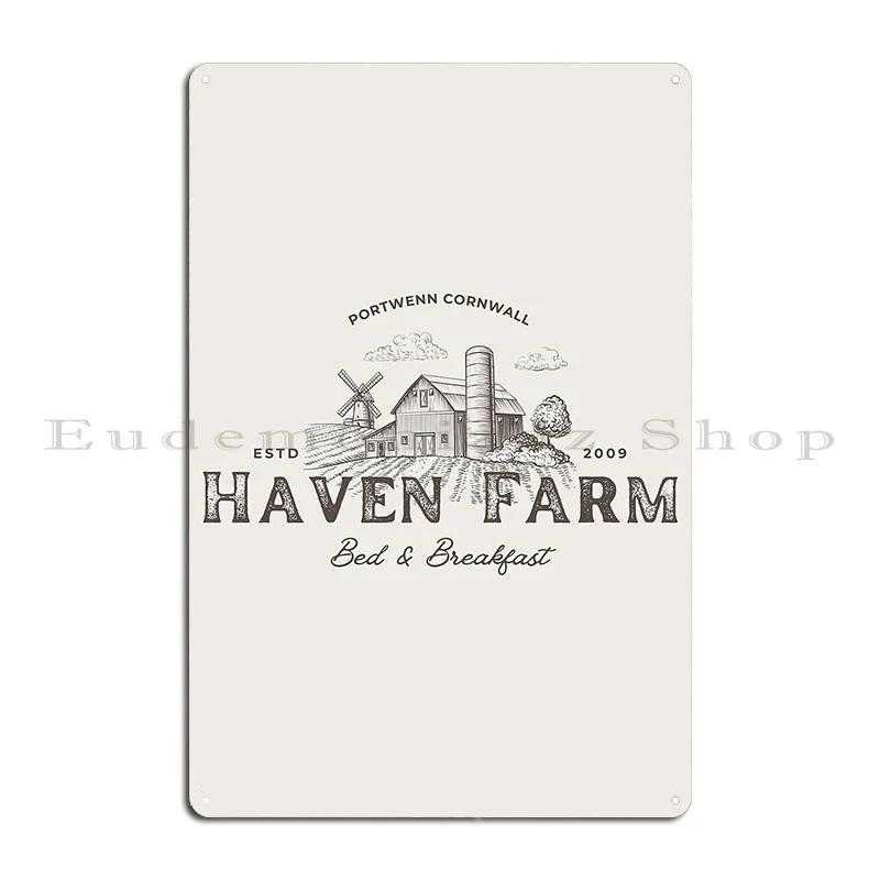 Doc Martin Haven Farm Aunty Joan Portwenn Port Isaac Cornwall Dark Sonnyboydesigns Metal Sign Create Kitchen Tin Sign Poster