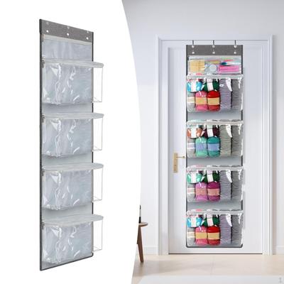 Door Hanging Yarn Storage Organizer Wall Mounted Behind for Crocheting