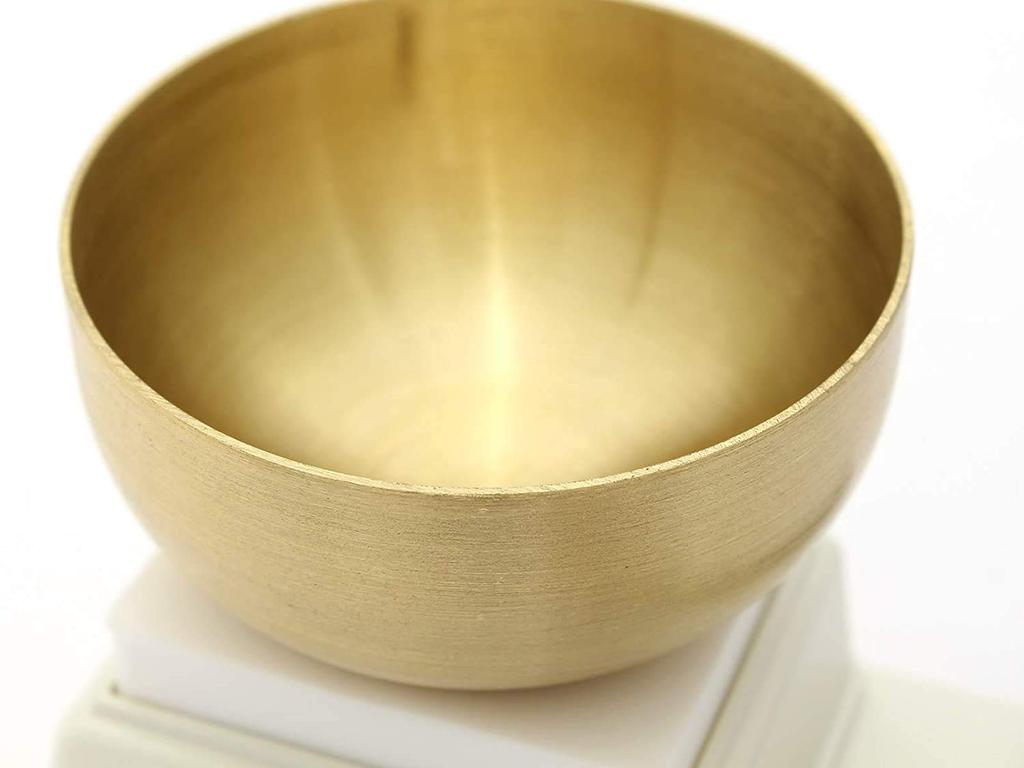 Tanaka Buddhistischer Altarladen - Erstes Rin-Set: Felgendurchmesser 6,6 cm (2,2 Zoll), Weiß. Ideal für Mini- und kompakte buddhistische Altäre.