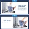 2Pcs Water Filter No Odor Universal PP Harmful Chemicals Absorption Filter Cartridge for Home
