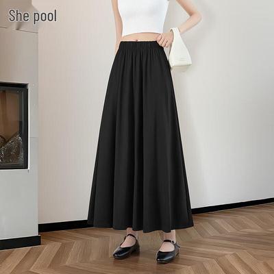 Dames Hoge Taille A-lijn Maxi Rok