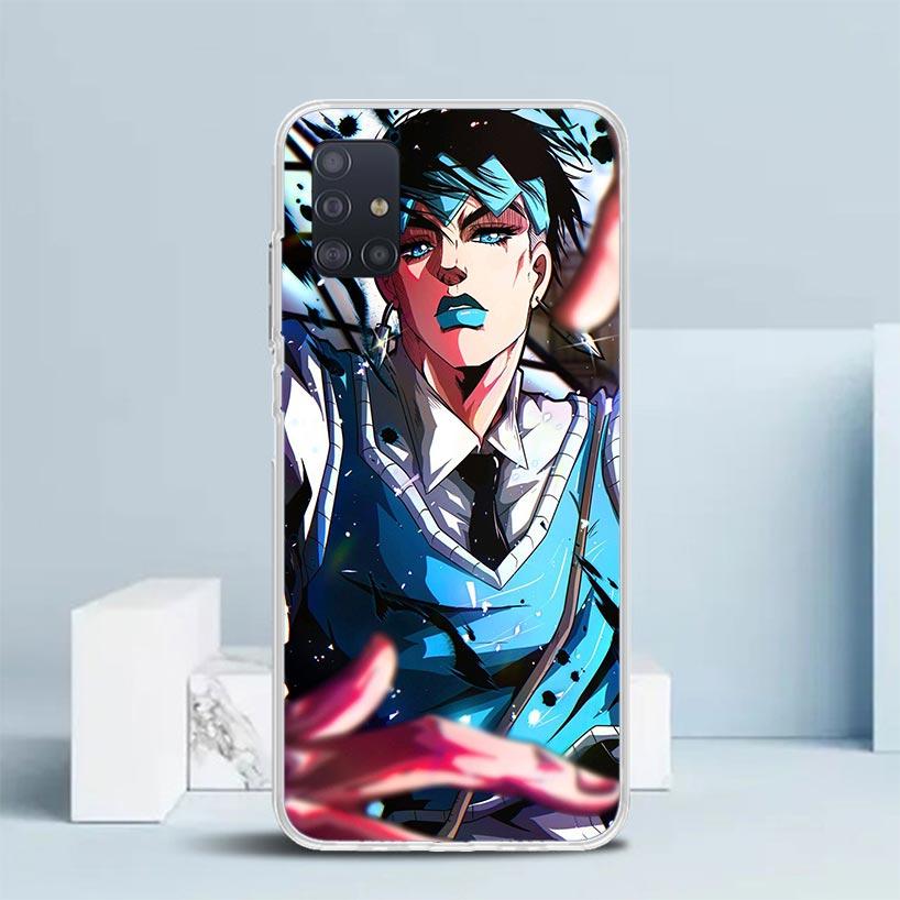 JoJo Adventure Rohan Kishibe Soft Cover for Samsung Galaxy A12 A22 A32 A52 A72 A02S Phone Case Note 20 Ultra 10 S10 Plus A51 A71
