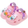 Summer Head Hole Shoes, Cartoon Rabbit Girls Home Soft Bottom Baby Non-slip Boy Child Slippers