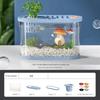 Transparent Plastic Fish Tank Space-Saving Clear Table Fish Bowl Tabletop Fish Bowl  Plant Growing