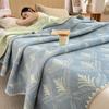 100% Cotton Summer Gauze Blanket - Lightweight, Three-Layer Design for Office, Nap, or Sofa