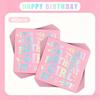 20/40/60pcs Colorful Pink Letter Millennium Style Festival Party Napkins, Family Birthday Party Decoration Napkins