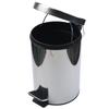 Jinsu 12L Round Stainless Steel Foot Pedal Bin