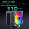 SNOWMAN Bingman MX94 Silent CPU Cooler with 4 Heat Pipes, Compatible with AM4, AM5, 1700, 2011, and X99 Platforms