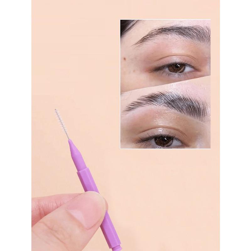 10pcs Micro Eyebrow Brush With Cap For Eyebrow Eyelash Brow Brush Eyebrow Lash Lift And Tint Tools For Brows And Lashes Comb Extensions