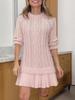 2025 Autumn/Winter Bestseller Women's Knitted Solid Sweater & Short Skirt Set