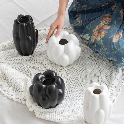 Europäische Einfache Wolkenblasenball Keramikvase High-End Wohnkultur Schreibtisch Blumenarrangement Dekoration Ornament