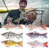 1/2/3/5Pcs 10CM/15.5G Multi-Jointed Fishing Lure with Hooks Realistic 7-Section Swimbait Plastic Artificial Bait Freshwater Saltwater Accessories