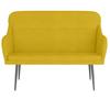 Yellow Bench 110 X 76 X 80 Cm Velvet