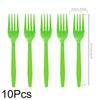 1Set Disposable Tableware Set Spoon X-mas Party Decorations Party Supplies Fork Happy New Year Paper Plates Merry Christmas