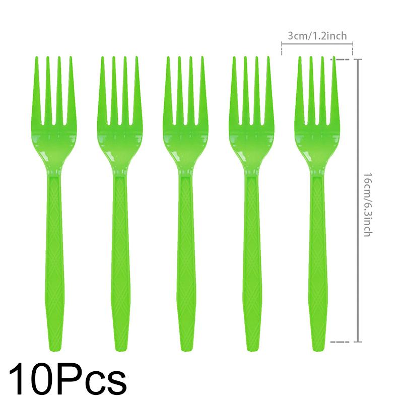 1Set Disposable Tableware Set Spoon X-mas Party Decorations Party Supplies Fork Happy New Year Paper Plates Merry Christmas