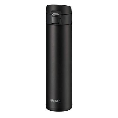 Tiger Thermos(TIGER) Water Bottle 600ml Mug Bottle One Touch Lightweight Stainless Steel Bottle Vacuum Insulation Heat Retention Cold Black MKA-K060KK