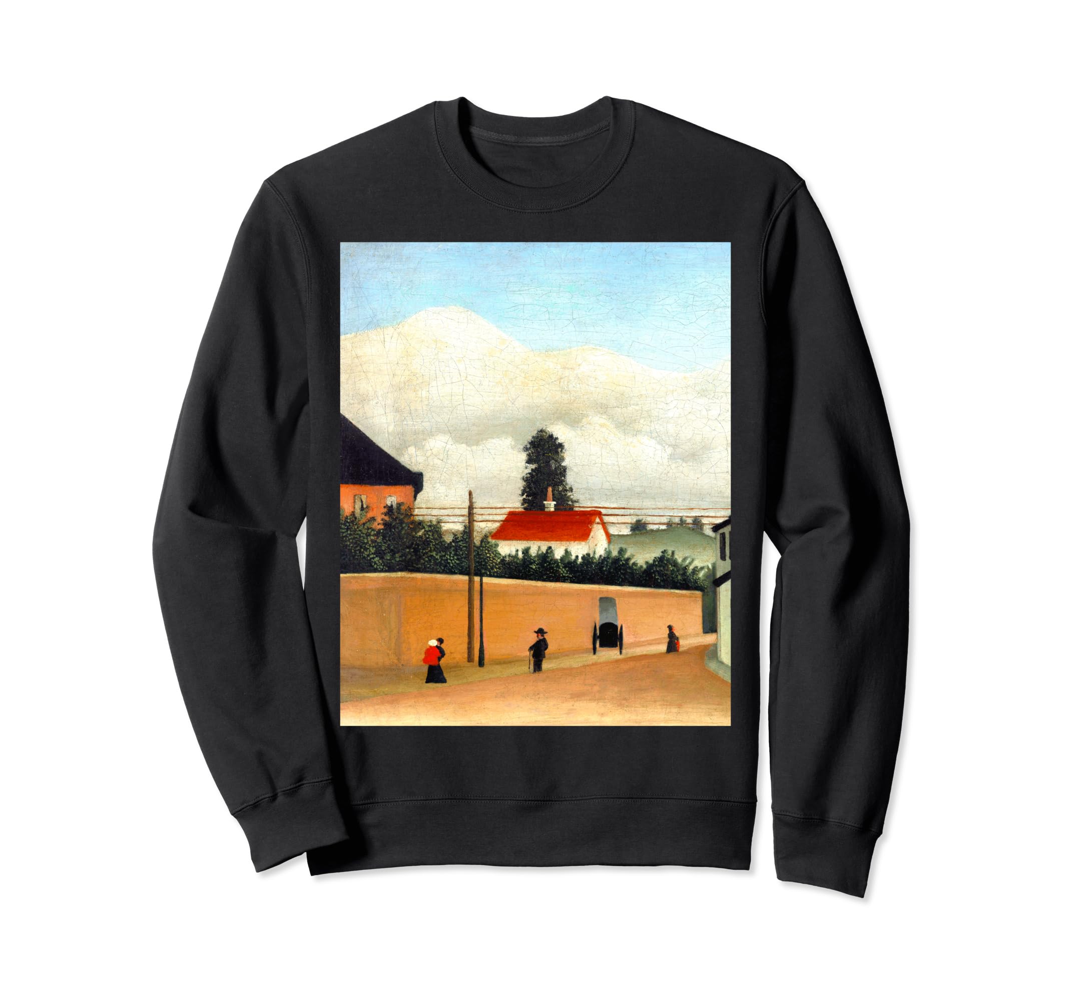 Suburbs of Paris Henri Rousseau Naive Art Primitivism Sweatshirt