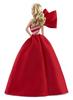 Mattel Barbie 2019 Holiday Doll with Red and White Blonde Curls - Collector Gown,
