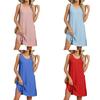 Womens Summer Dress With Pockets In Knit Fabric For Casual Office Wear