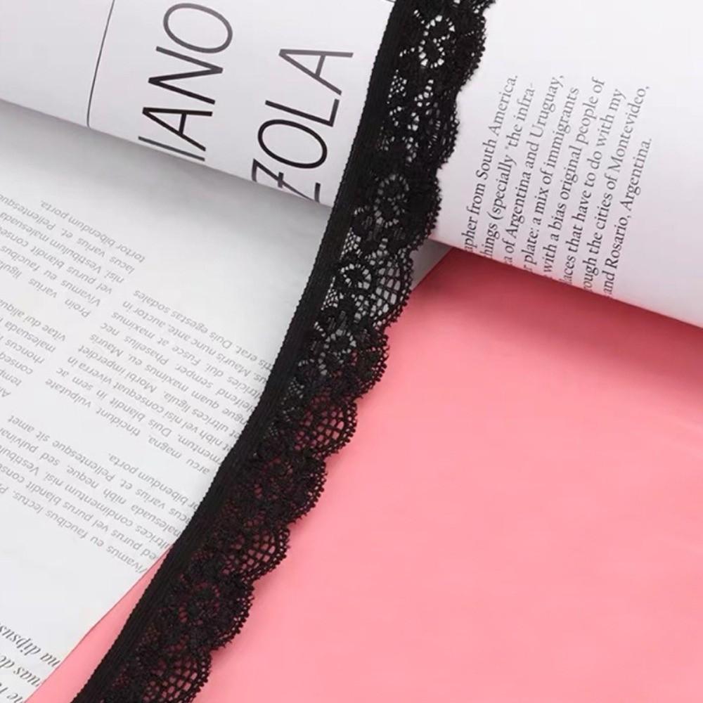 Colorful Elastic Lace Trim 2.5cm Width 10 Yards Length Elastic Lace Ribbon Stretchable Nylon Material Nylon Lace Ribbon