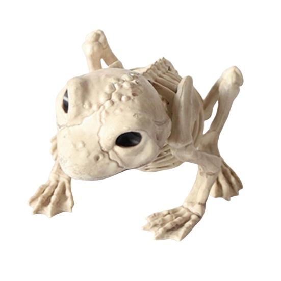 Halloween Decoration Mini Skeleton Bone Statues Poseable Rat Dog Spider Cat Owl Skeleton Figurine for Haunted House Party Decor