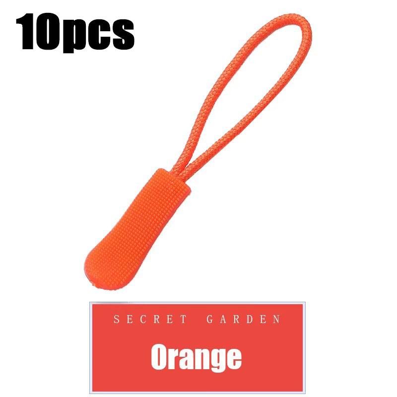 10/50pcs Zipper Pull Puller End Fit Rope Tag Replament Clip Broken Buckle Fixer Zip Cord Tab Travel Bag Suitcase Tent