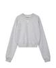 REST&RECREATION Cropped Raglan Sweatshirt - Light Gray