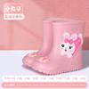 Children's rain boots boy toddler baby child water shoes waterproof and non-slip bundle mouth velvet outdoor lightweight cartoon rain boots