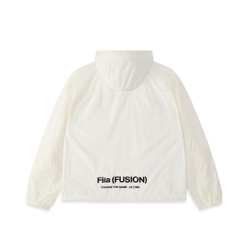 Fila Fusion Workwear Casual Versatile Outdoor Sun Protection Jacket Men Outerwear Cloud-White T11M433701FWT