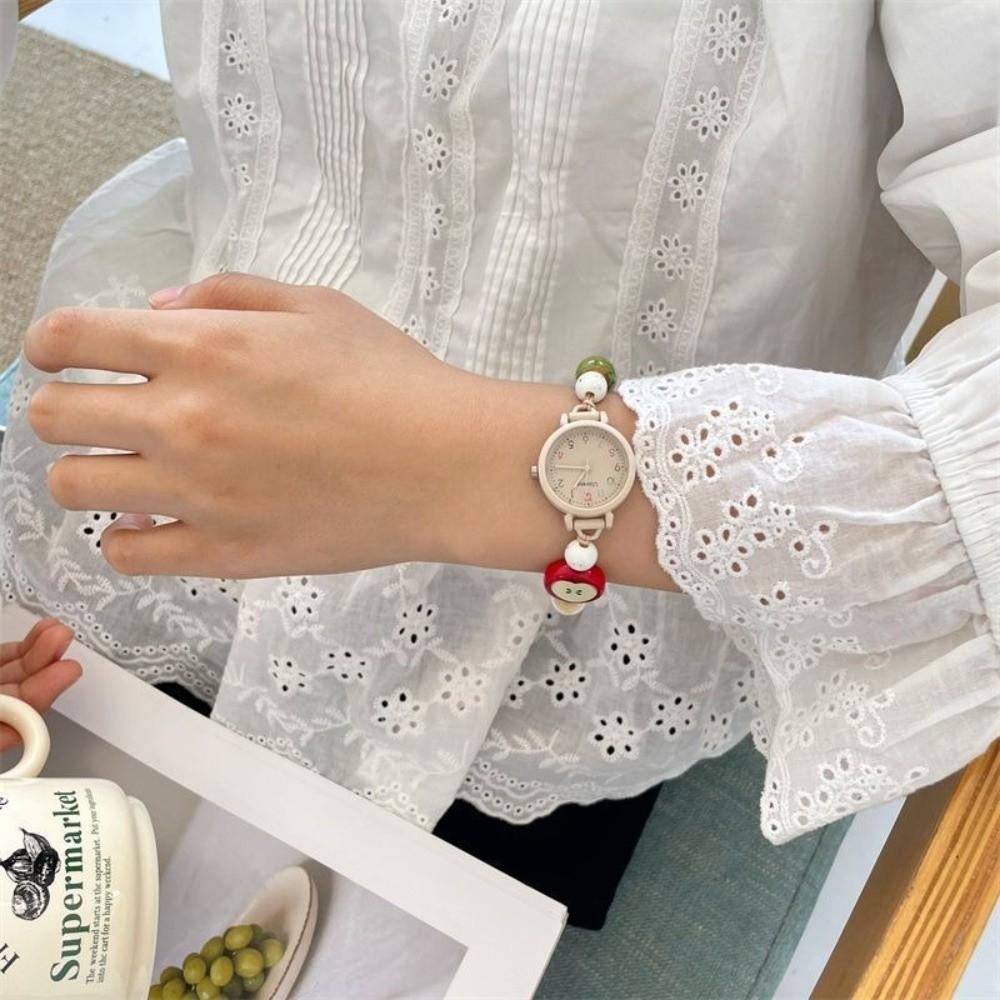 Bonbonfarbene Kette Armbanduhr Handgefertigte Armbanduhren Neue Quarzuhren Damen Mädchen