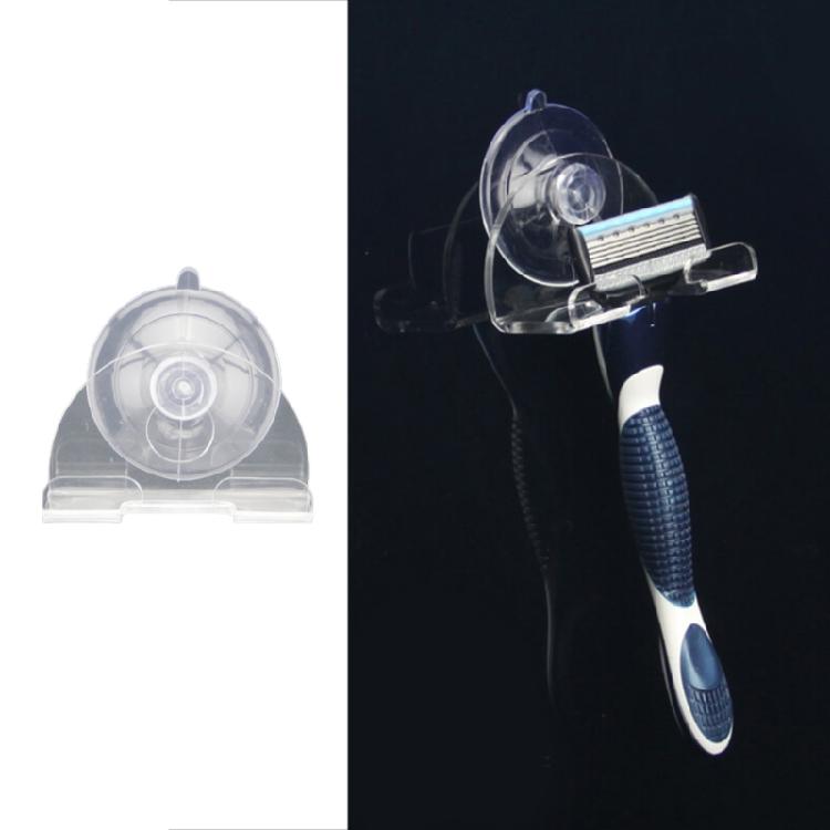 Practical for Razor Holder Rack Shelves with Suction Cup Hooks for Shower Bathro