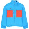 Color Block Logo Stand Collar Zip Long Sleeve Jacket Men Jackets Blue BQ7198-411