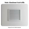 Louvered Ventilation Grille Weather-Resistant Aluminum Vent Cover Wall