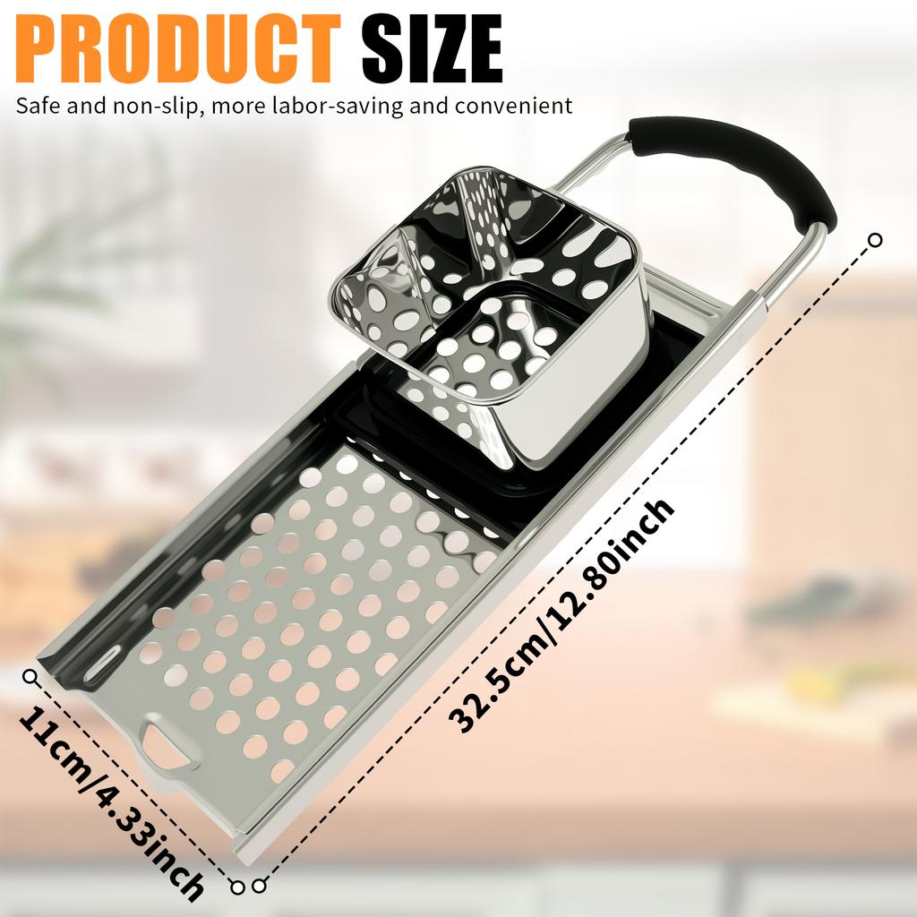 Spaetzle-tillverkare Rostfritt stål Spaetzle-nudeltillverkare Effektiv nudelpress Avtagbar spaetzle-press för dumplings Köksredskap