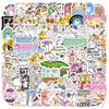130Pcs/Set Silly Goose . Q Funny Slang Mini Diary Manual Stickers DIY Scrapbooks Album Decor Decals Stickers