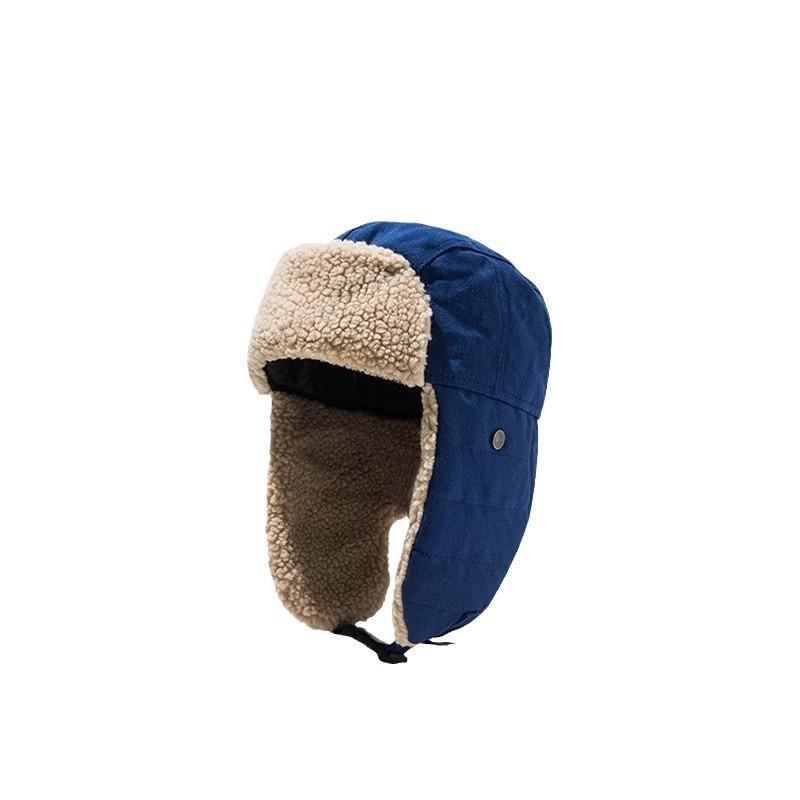 Warm Fleece Lined Aviator Hat Winter Outdoor Skiing Hiking Windproof Ear Protection Beanie
